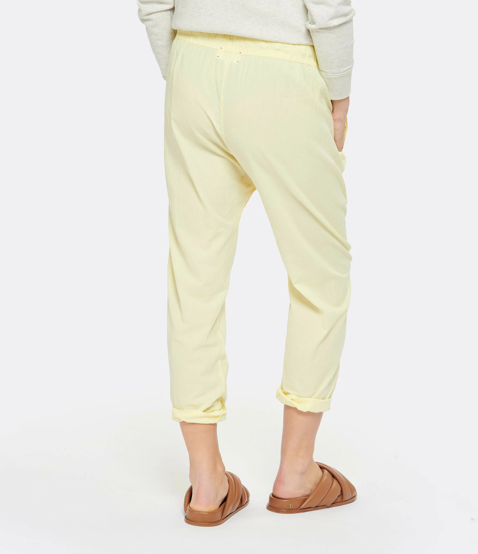 XIRENA Pantalon Draper Coton Jaune – Image 5