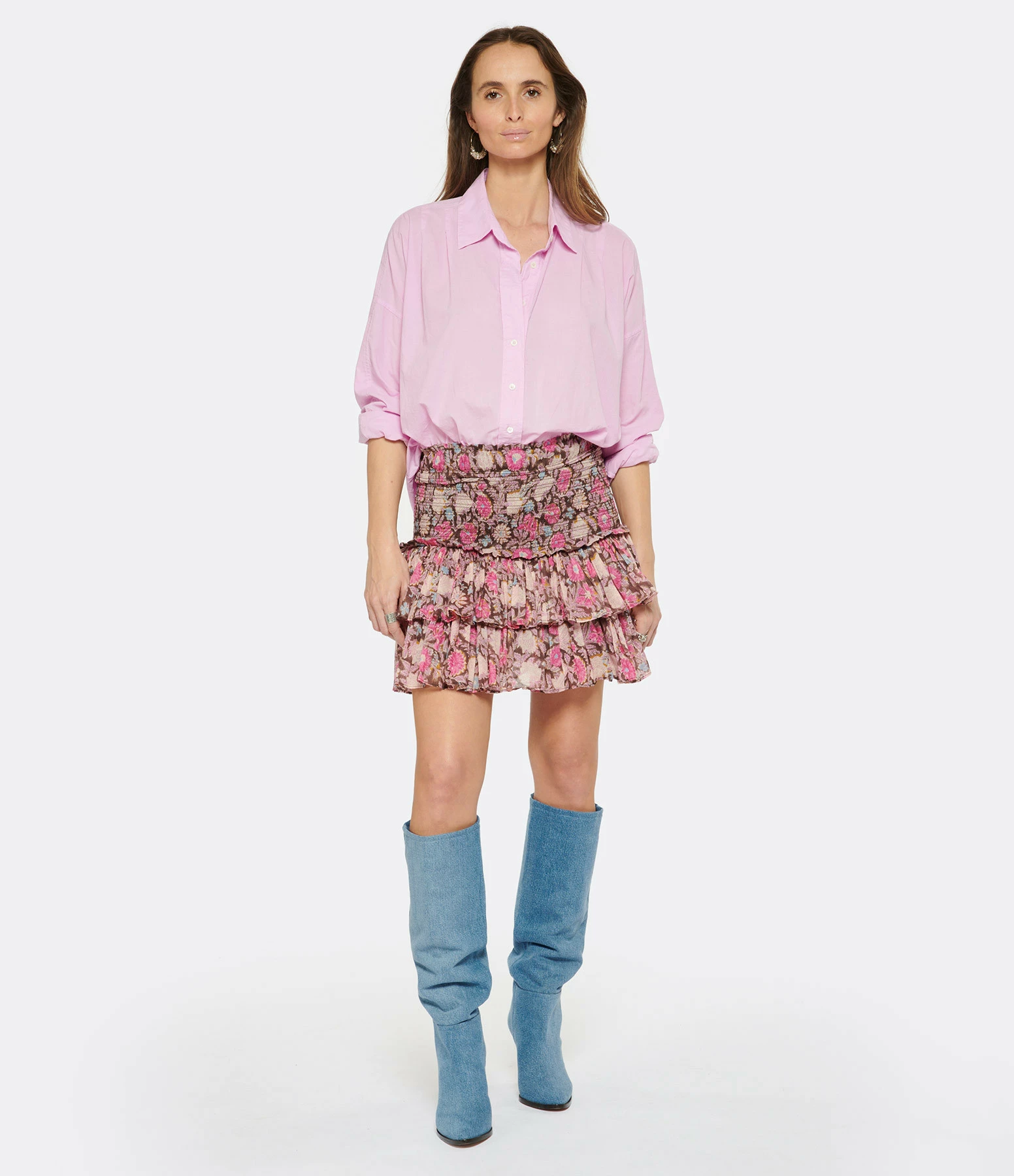 XIRENA Chemise Zoey Coton Rose Lavande – Image 5