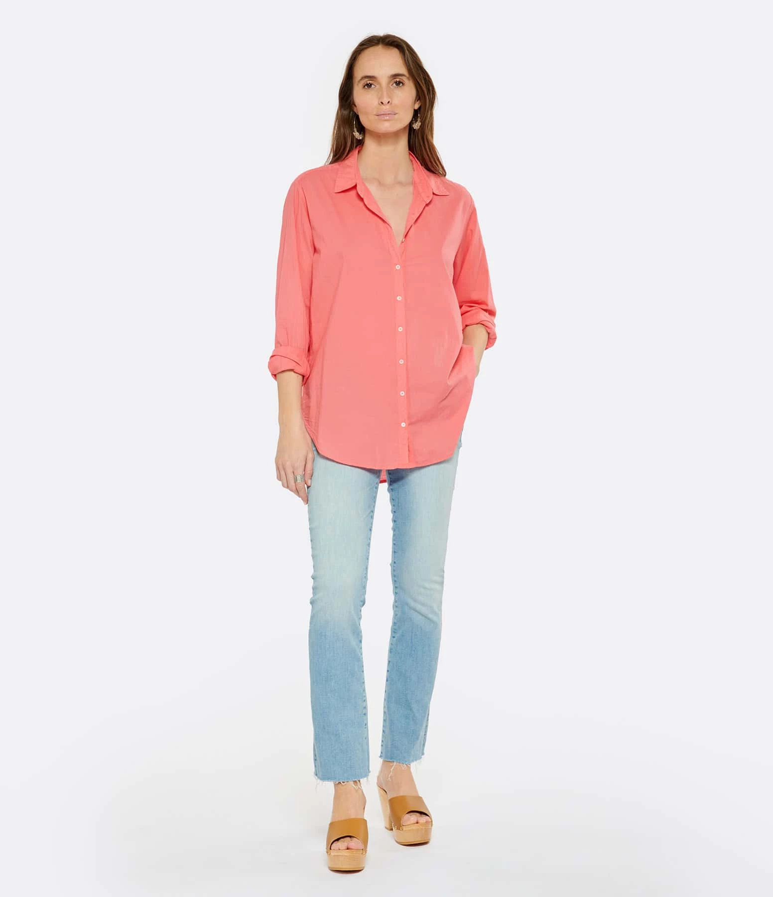 XIRENA Chemise Beau Coton Corail – Image 5