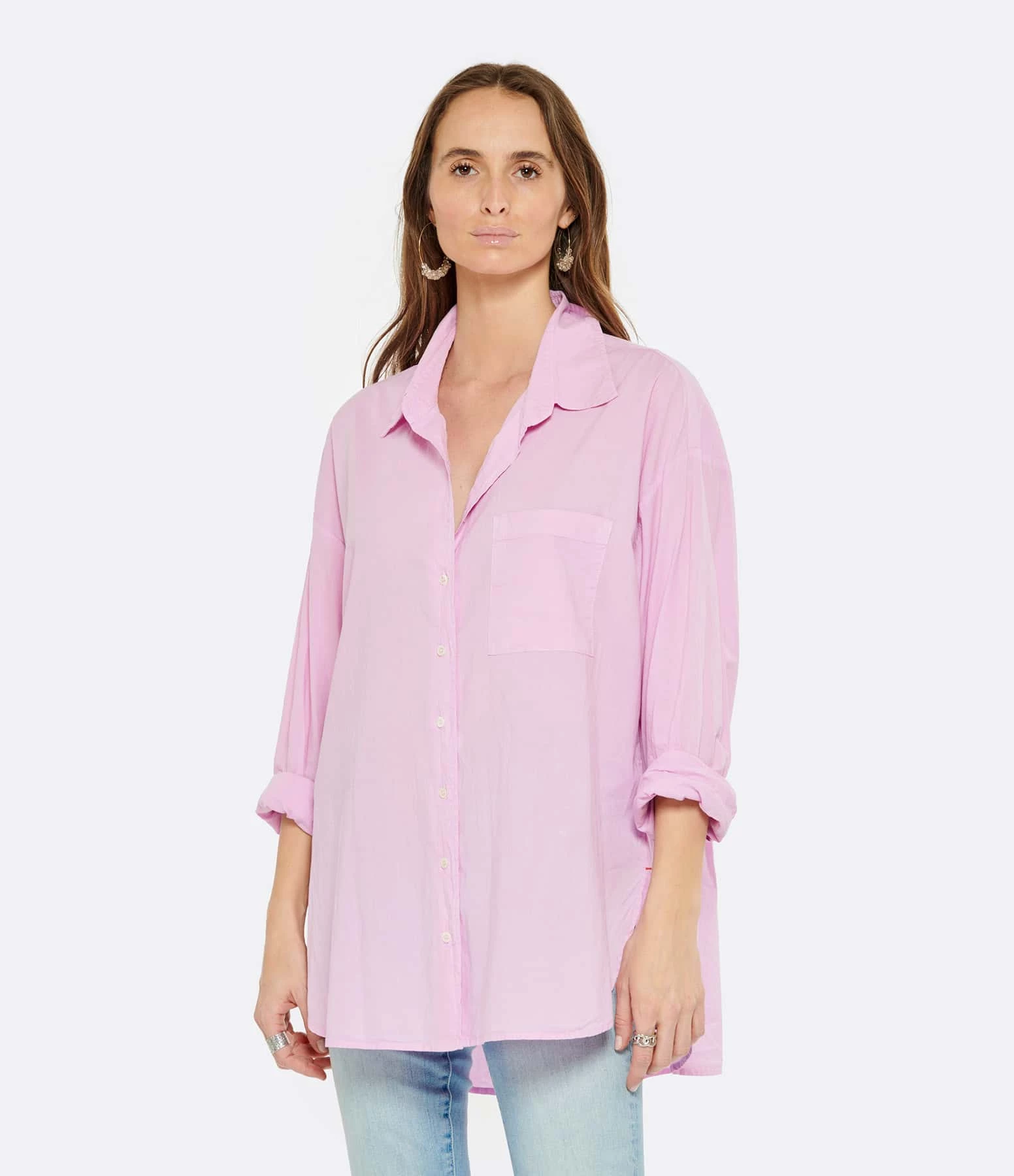 XIRENA Chemise Sydney Coton Rose Lavande – Image 3