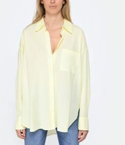 XIRENA Chemise Sydney Coton Jaune 8 XIRENA Chemise Sydney Coton Jaune -Boutique de vente ZIMMERMANN xiren look20230215 17
