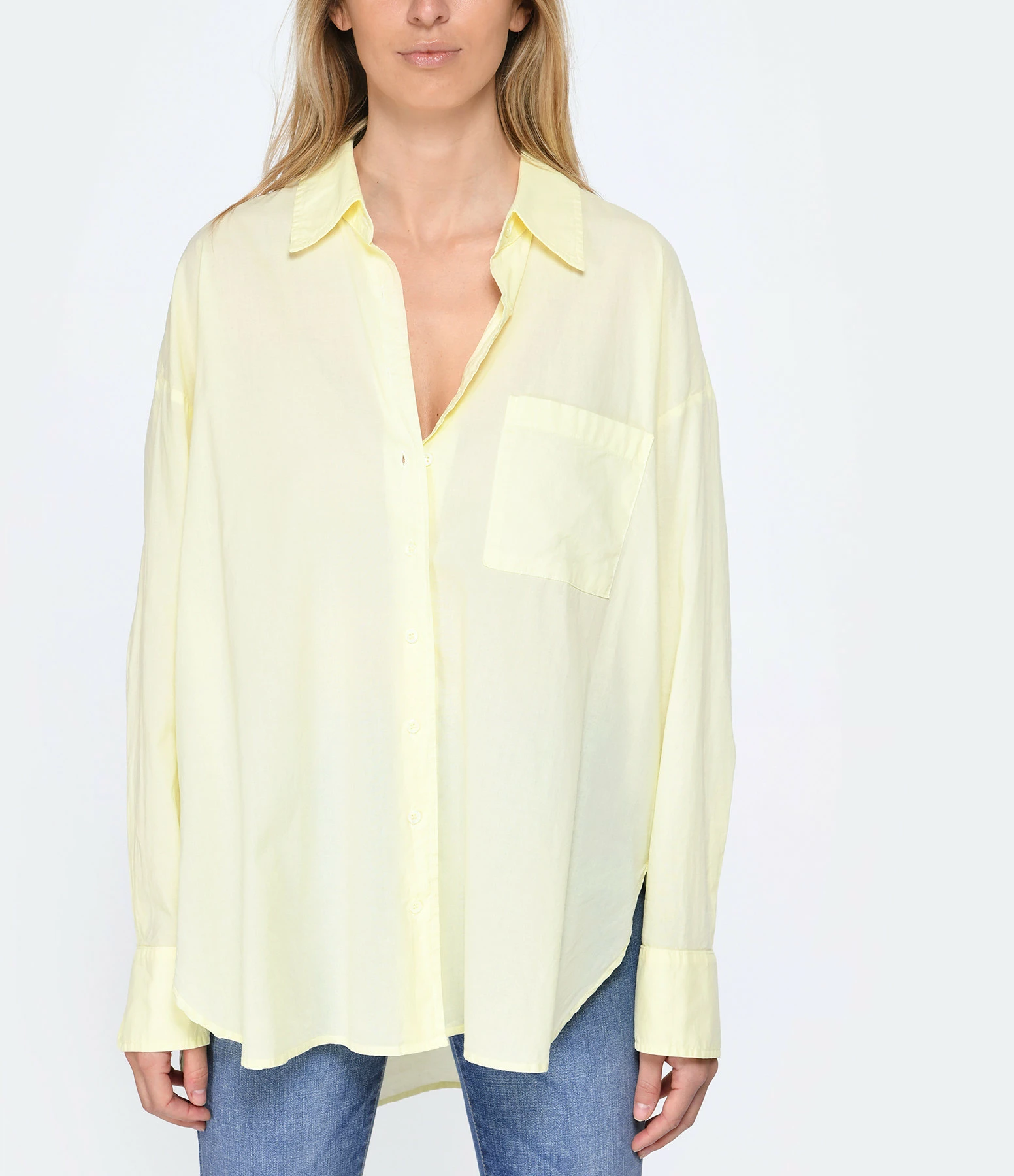 XIRENA Chemise Sydney Coton Jaune 4 XIRENA Chemise Sydney Coton Jaune – Image 3