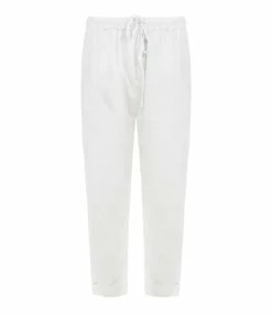 XIRENA Pantalon Fin Draper Coton Blanc