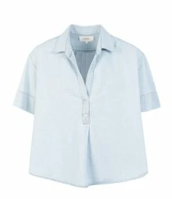 XIRENA Blouse Chayse Coton Bleu