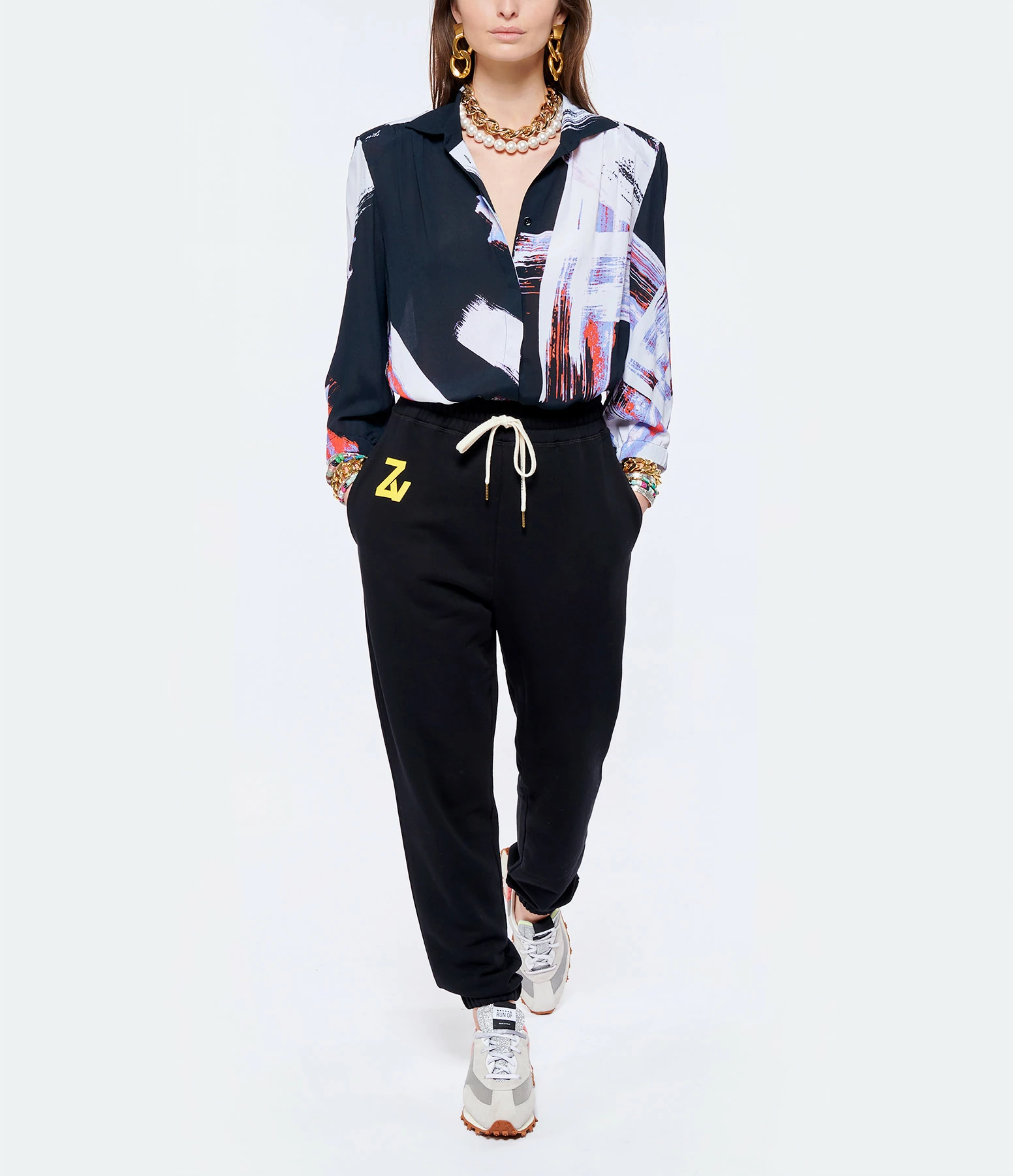 Zadig & Voltaire Jogging Steevy Coton Noir – Image 2