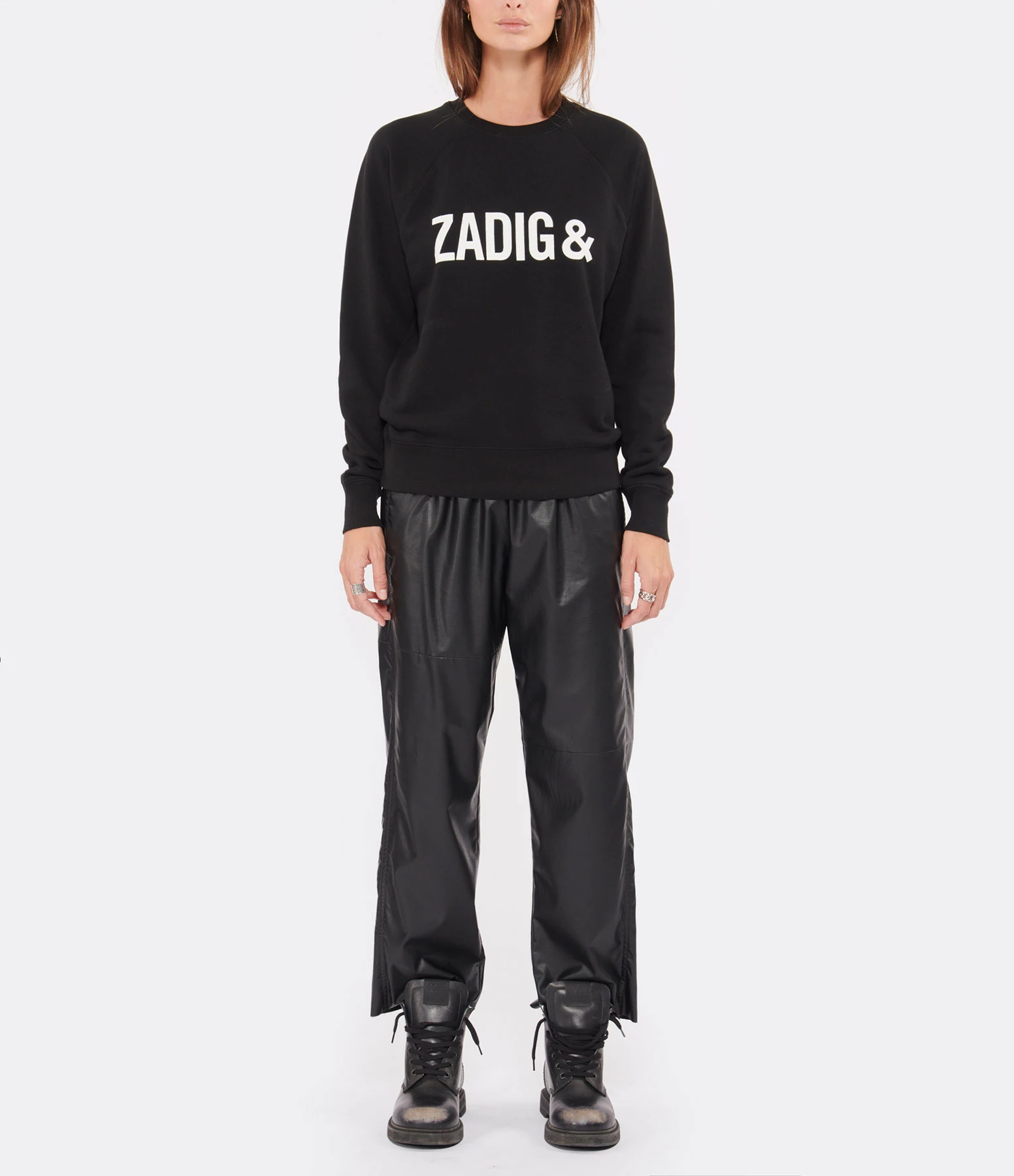 Zadig & Voltaire Sweatshirt Upper ZV Coton Noir – Image 4