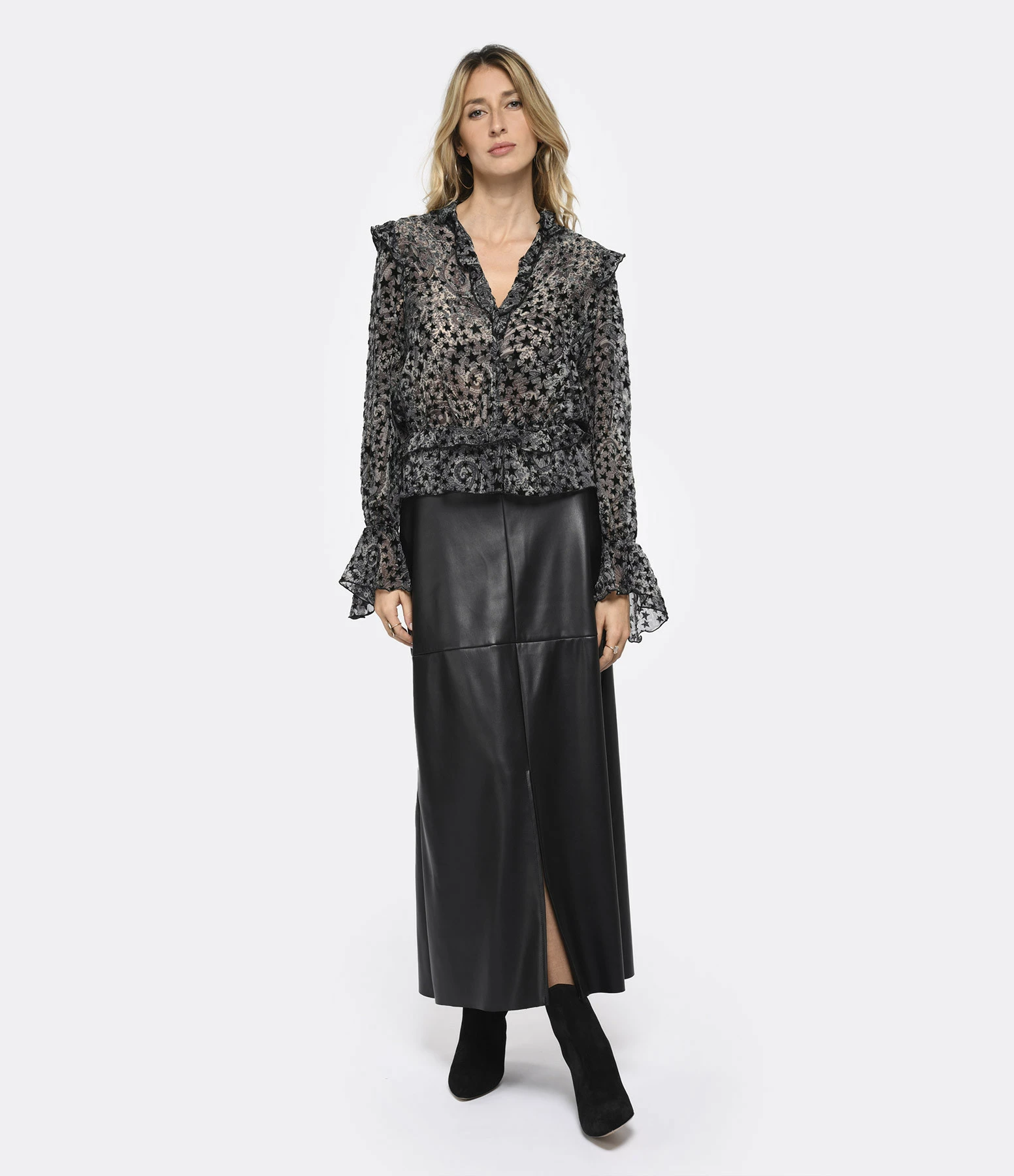 Zadig & Voltaire Blouse Tuya Gris – Image 3