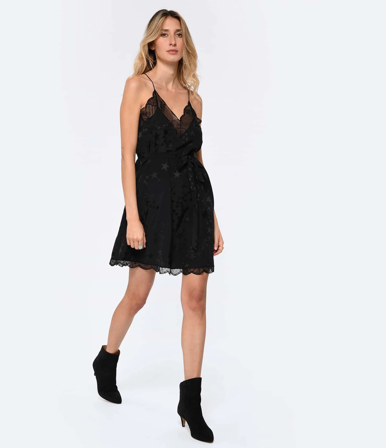 Zadig & Voltaire Robe Ristyz Soie Noir – Image 2