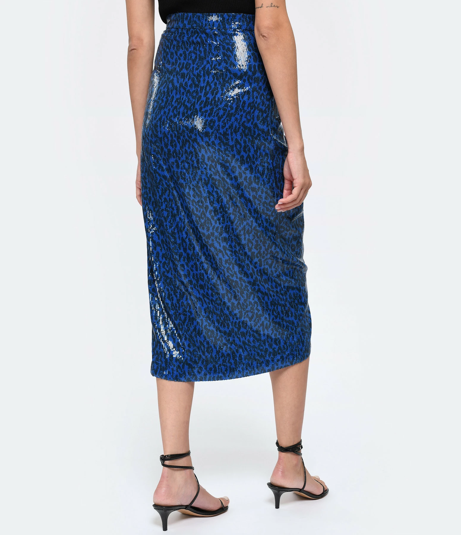 Zadig & Voltaire Jupe Longue Jamelia Sequins Azur – Image 4