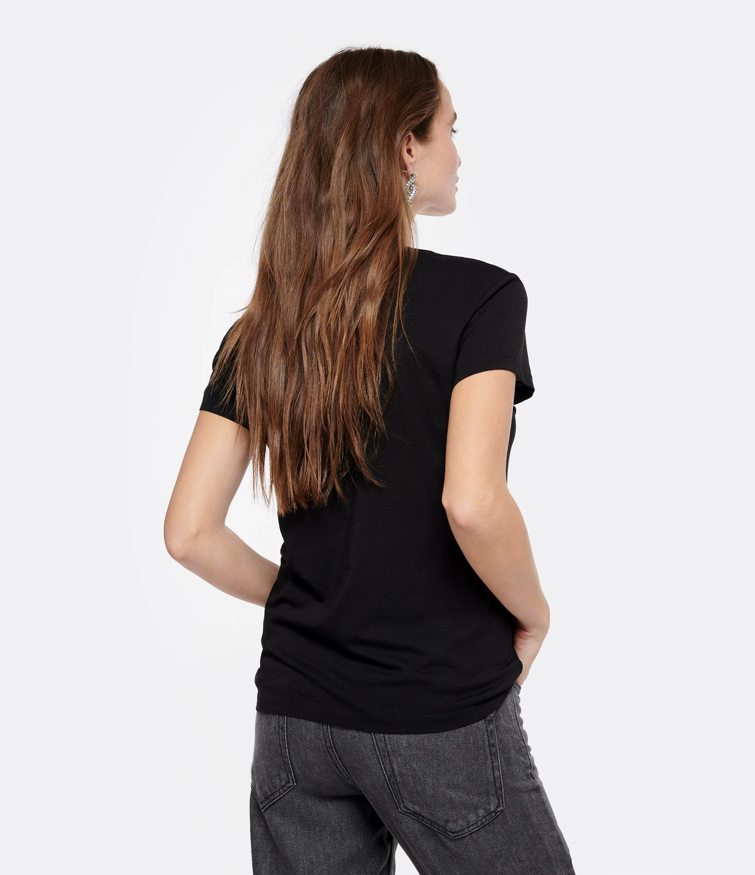 Zadig & Voltaire Tee-shirt Walk Blason Coton Noir – Image 4