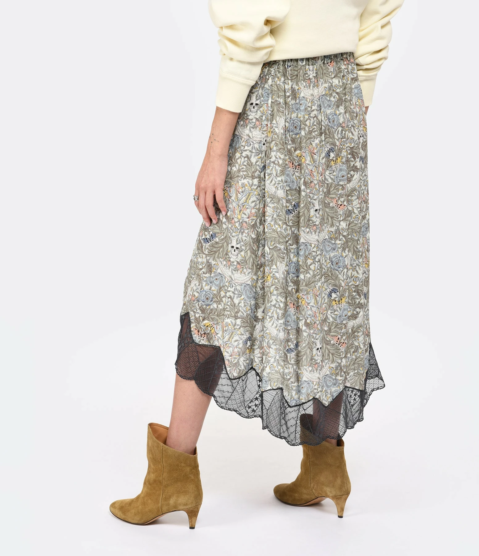 Zadig & Voltaire Jupe Longue Joslin Kaki – Image 4