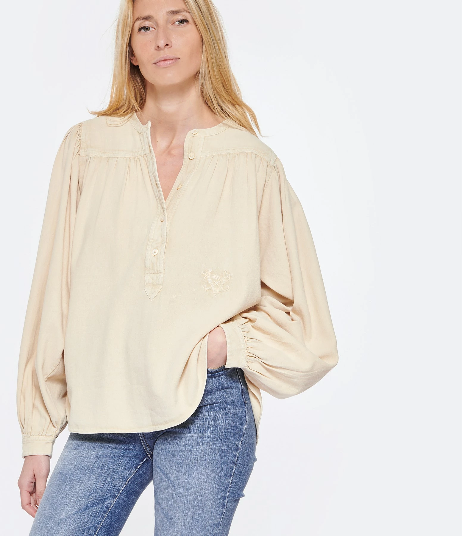 Zadig & Voltaire Blouse Tigy Coton Sugar – Image 3
