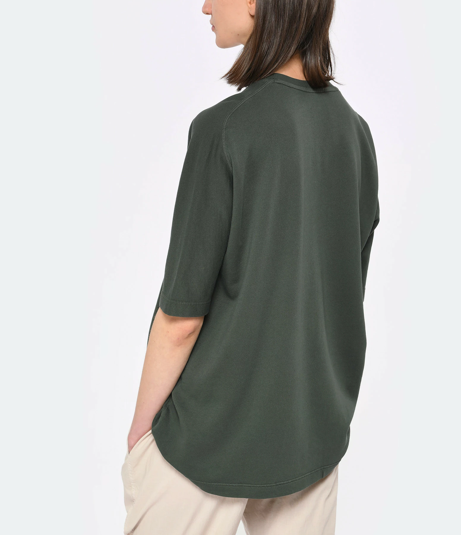 Zadig & Voltaire Sweatshirt Portland Amour Strass Coton Kaki – Image 3