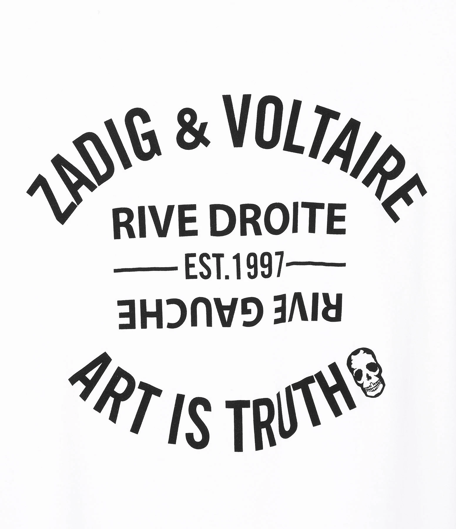 Zadig & Voltaire Tee-shirt Walk Blason Coton Blanc – Image 2