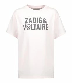 Zadig & Voltaire Tee-shirt Omma ZV Coton Rose Pastel