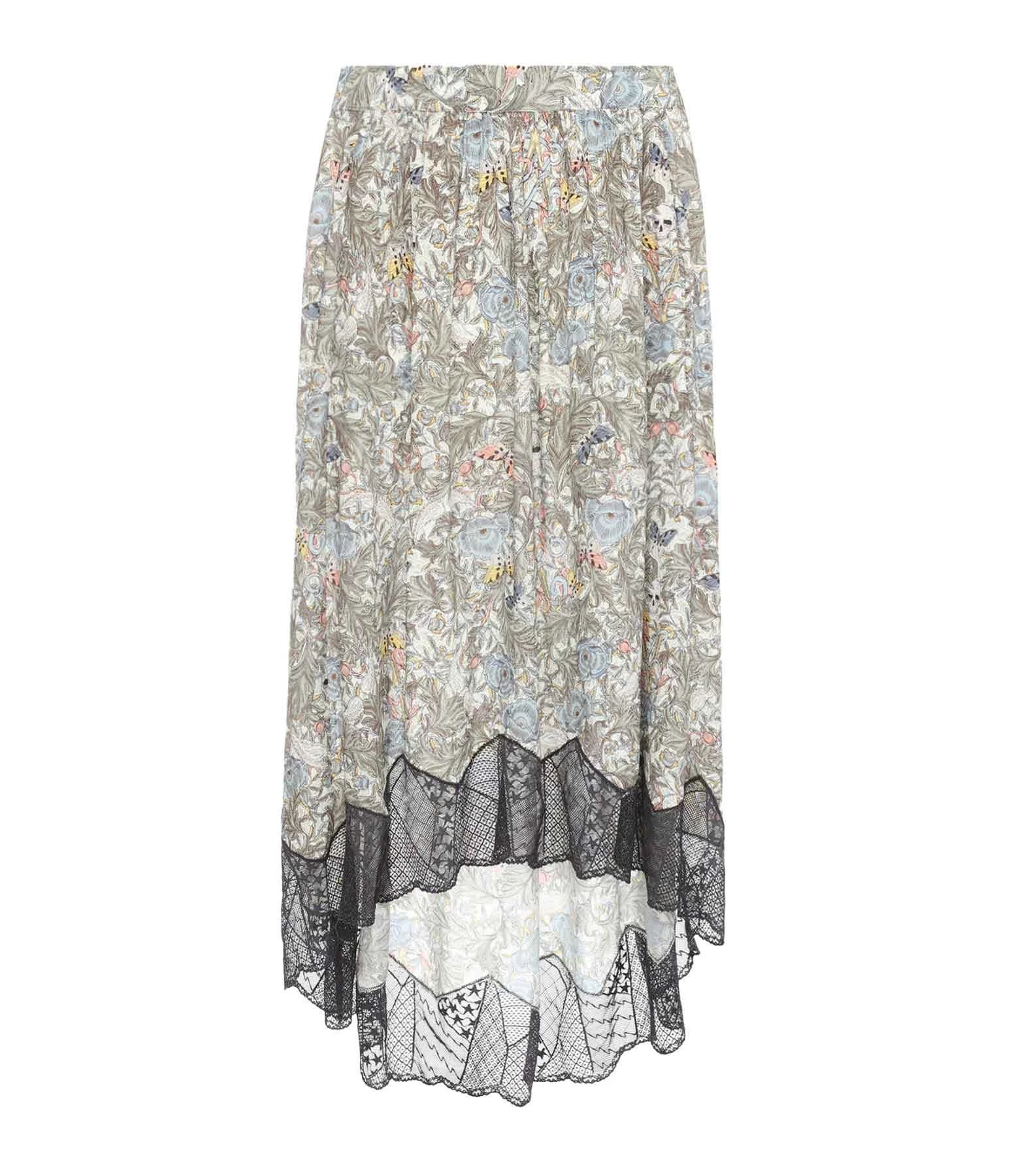 Zadig & Voltaire Jupe Longue Joslin Kaki