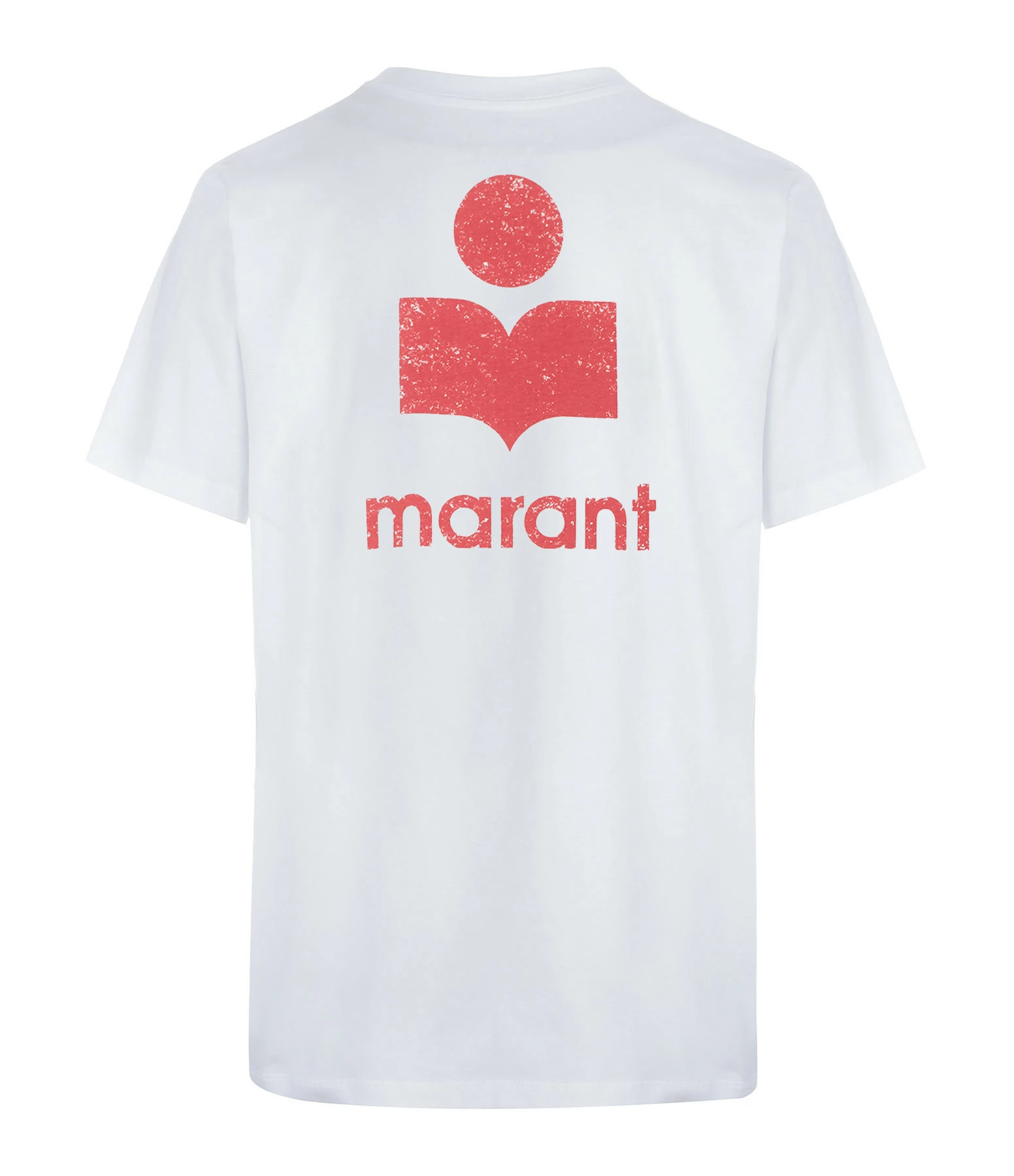 MARANT ÉTOILE Tee-shirt Zewel Coton Organique Blanc Framboise – Image 2