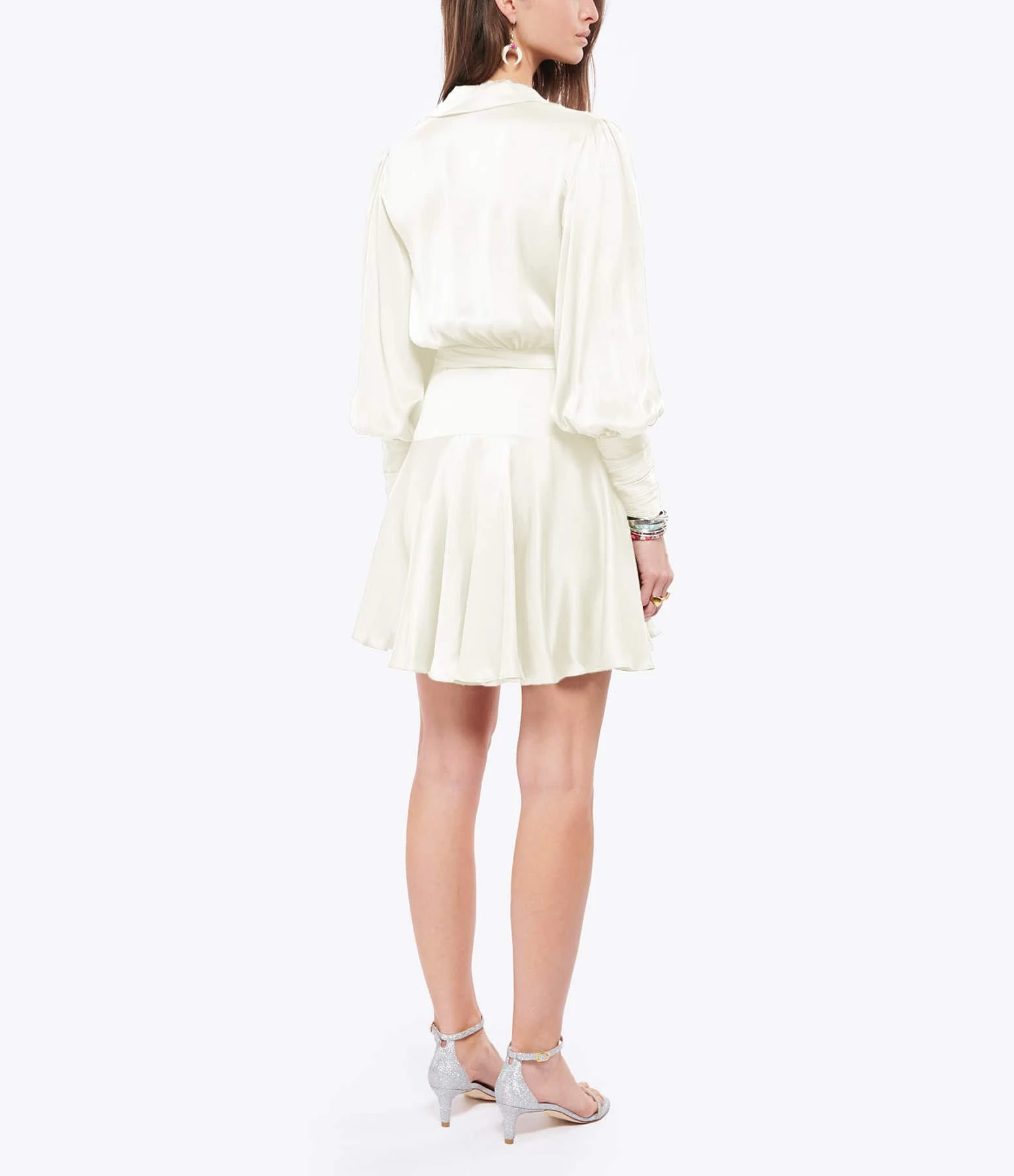 Zimmermann Robe Wrap Soie Crème – Image 4