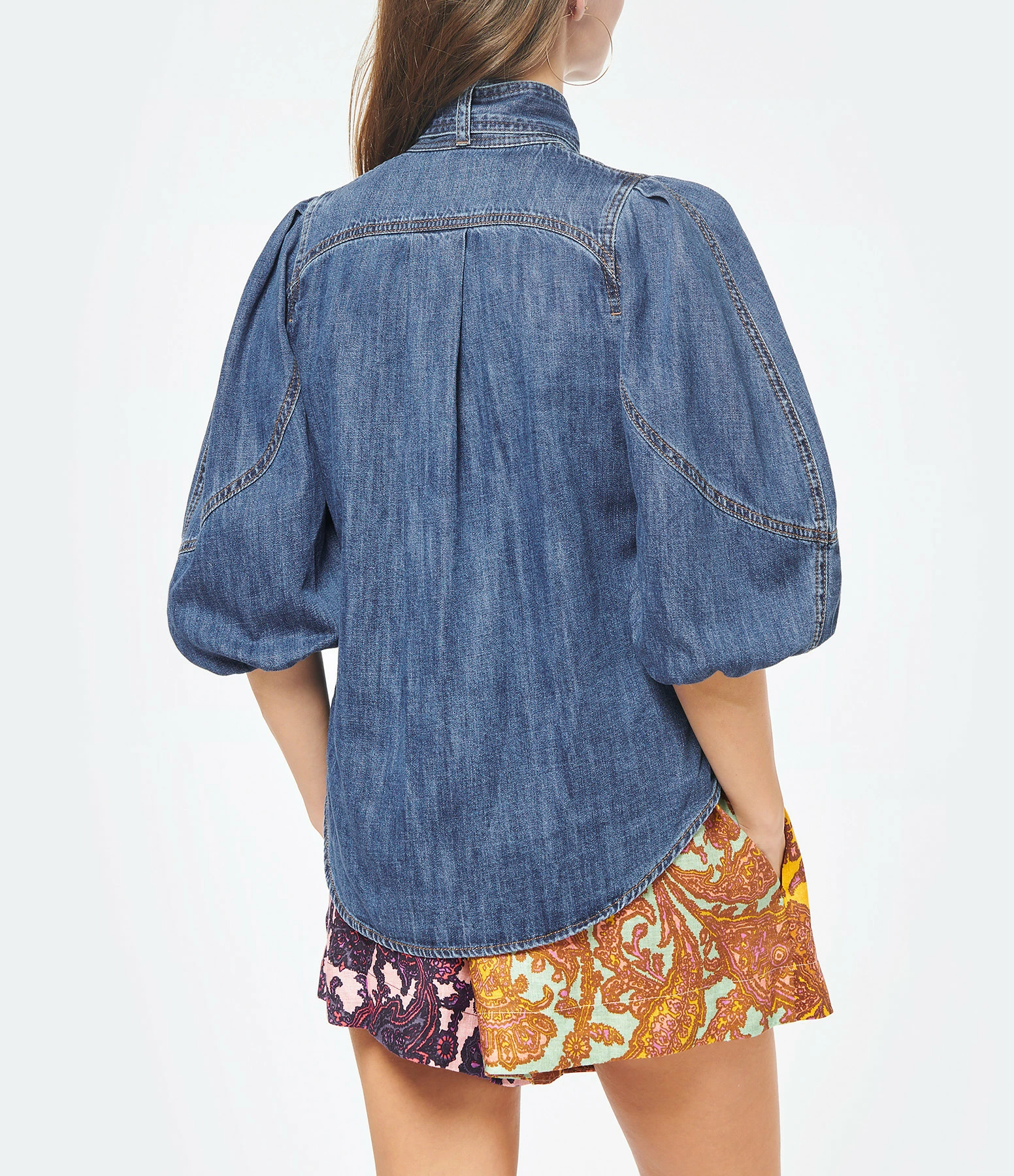 Zimmermann Chemise Tiggy Denim Bleu – Image 4