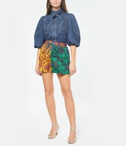 Zimmermann Short Tiggy Lin Imprimé Cachemire -Boutique de vente ZIMMERMANN zimme look20221110 214 1