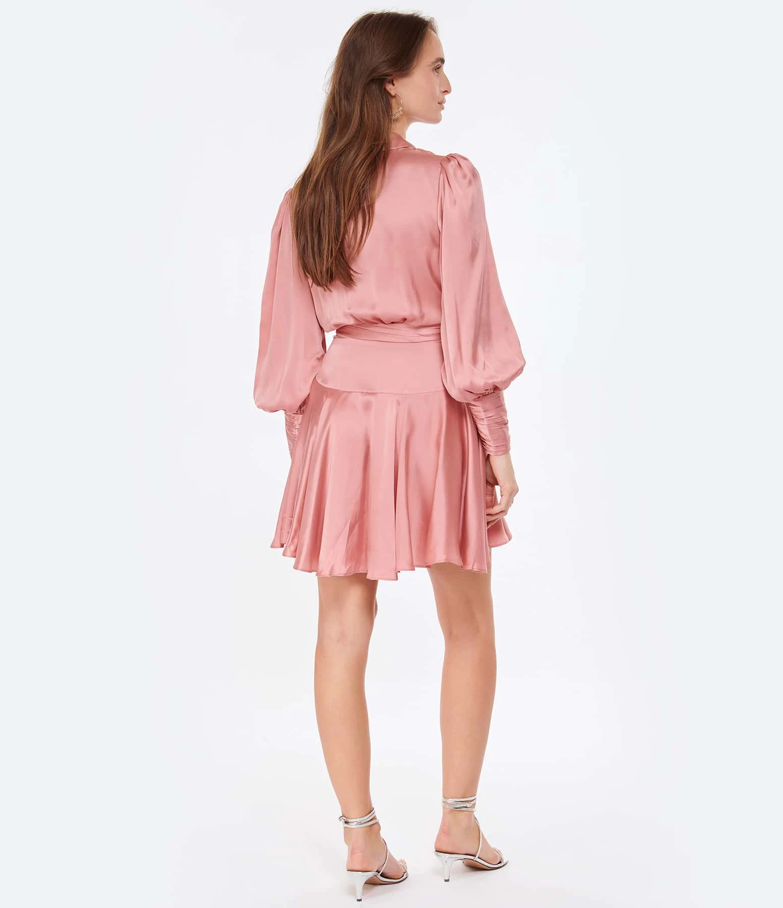 Zimmermann Robe Wrap Soie Lipstick – Image 4