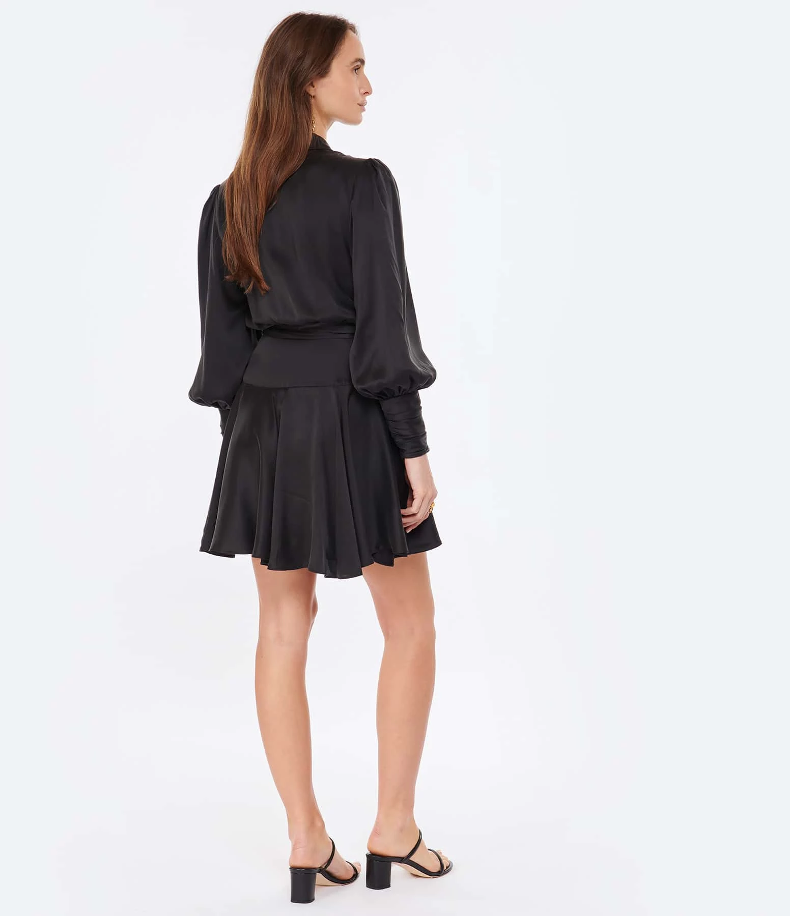 Zimmermann Robe Wrap Soie Noir – Image 4