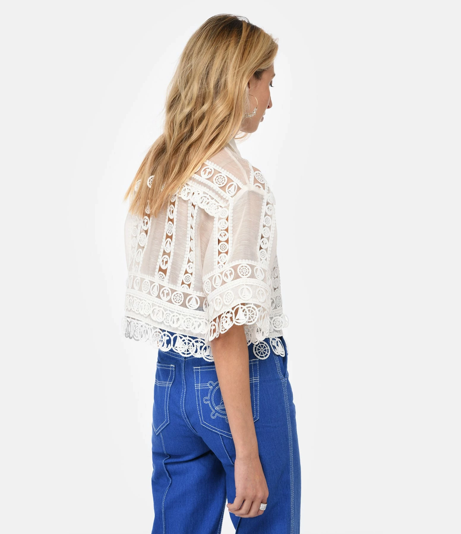 Zimmermann Chemise High Tide Nautical Lin Crème – Image 4