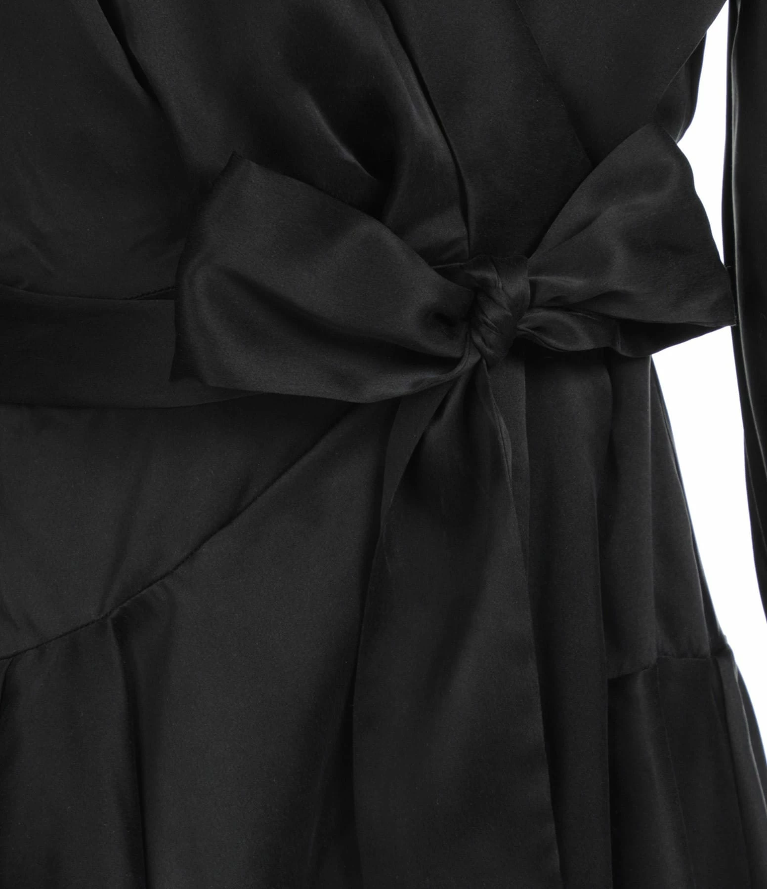 Zimmermann Robe Wrap Soie Noir – Image 2