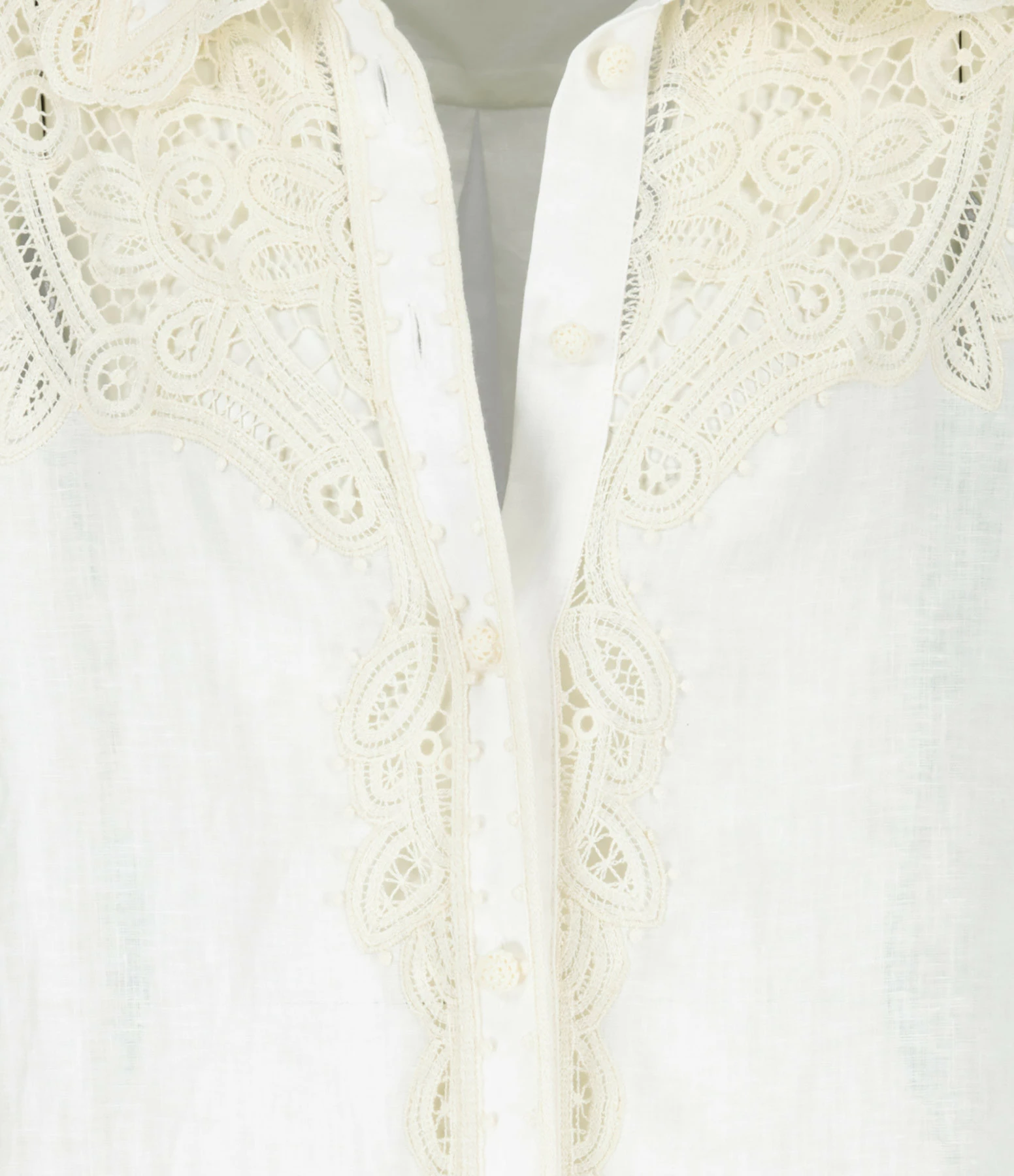 Zimmermann Chemise Laurel Lin Ivoire Crème – Image 2