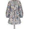 Zimmermann Robe Vitali Lin Fleuri Bleuet