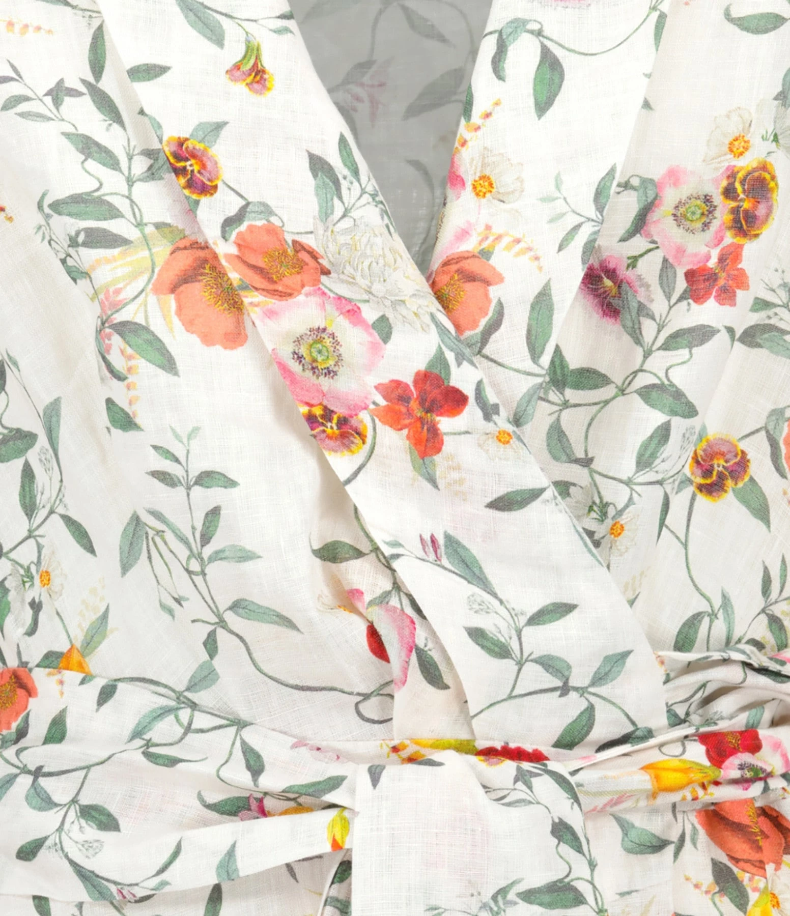 Zimmermann Mini Robe Portefeuille Lin Imprimé – Image 2