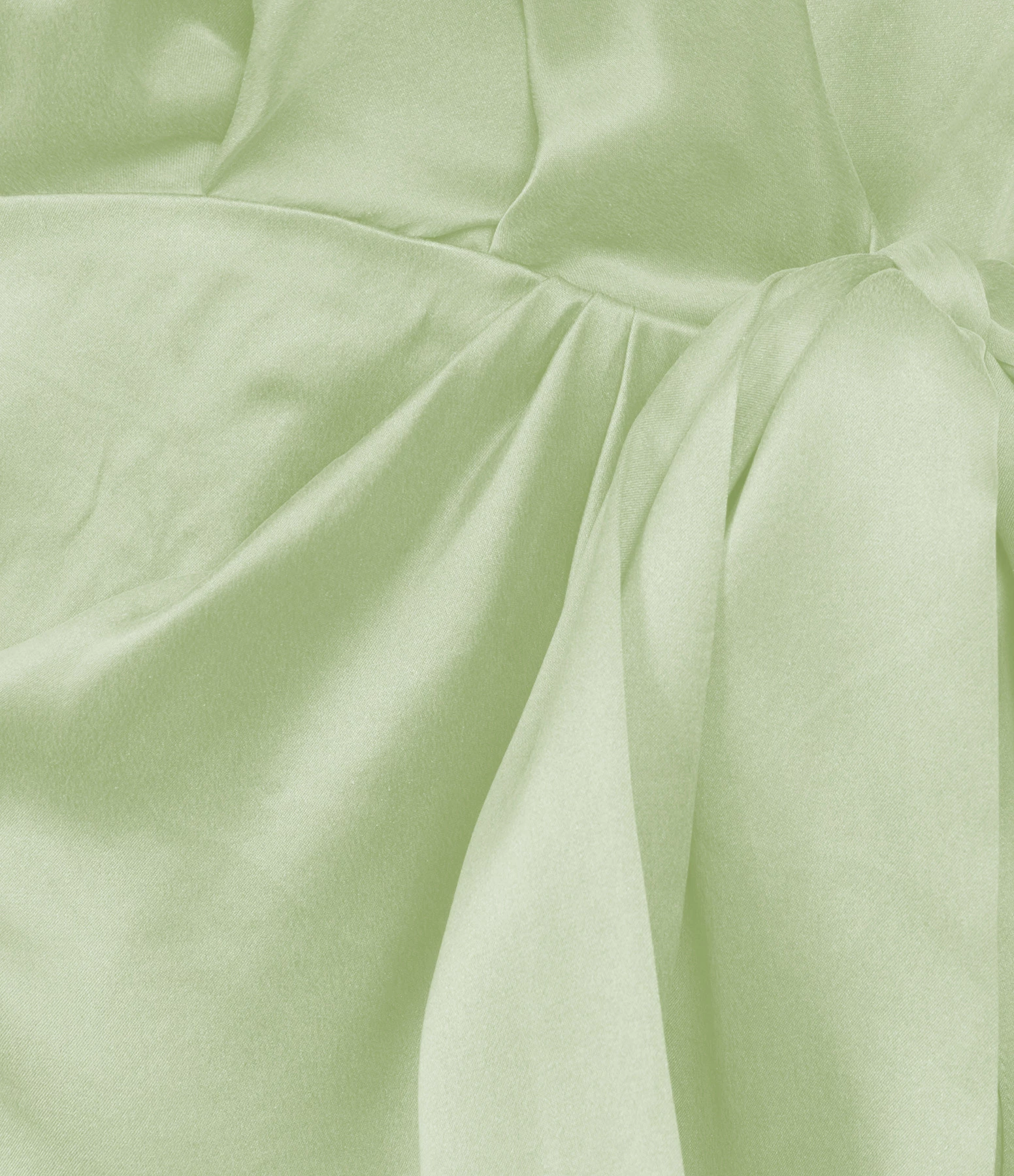 Zimmermann Robe Wrap Soie Vert Clair – Image 2